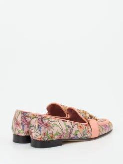 Konstantin Starke – Loafer aus glänzendem Textil Rosé