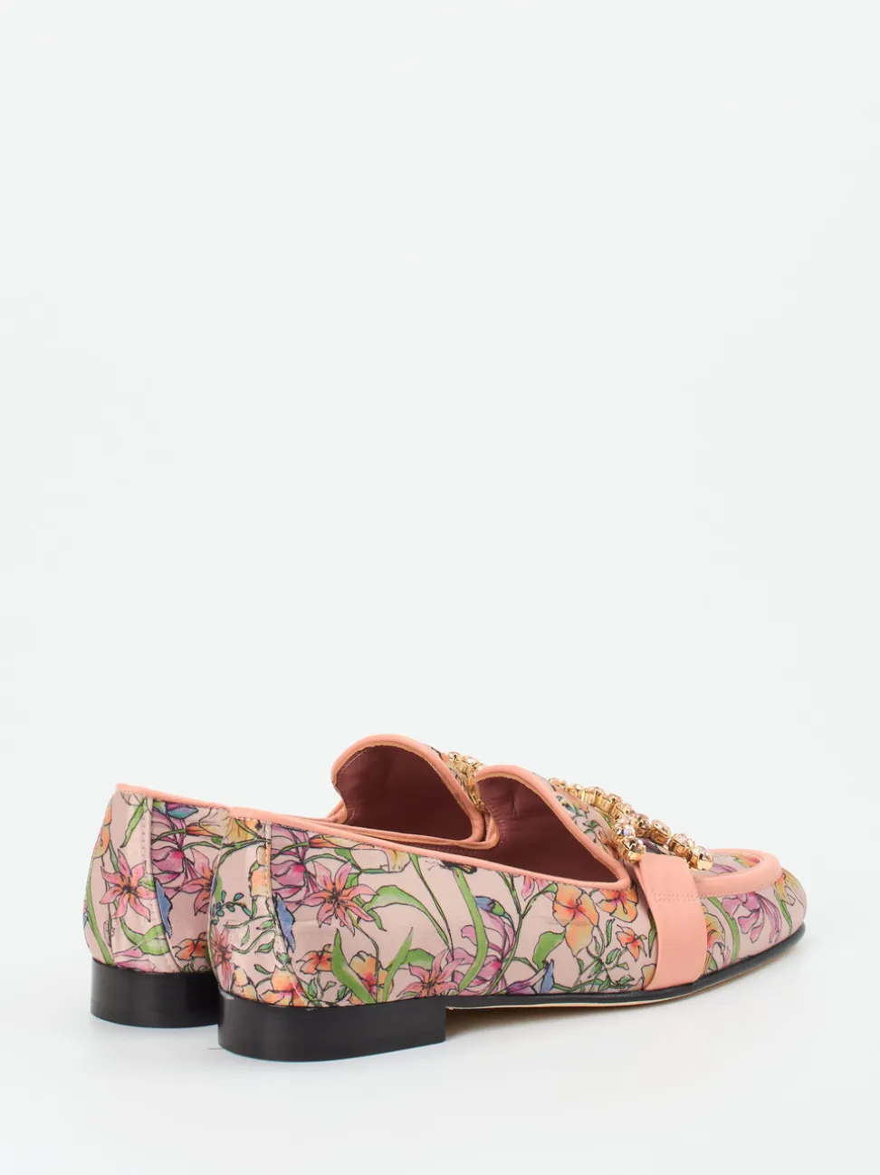 Konstantin Starke – Loafer aus glänzendem Textil Rosé