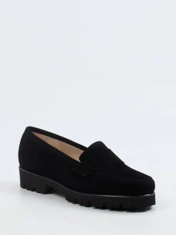 Konstantin Starke – Loafer aus Veloursleder Schwarz