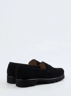 Konstantin Starke – Loafer aus Veloursleder Schwarz