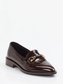 Konstantin Starke – Loafer aus Hochglanzleder Dunkelbraun