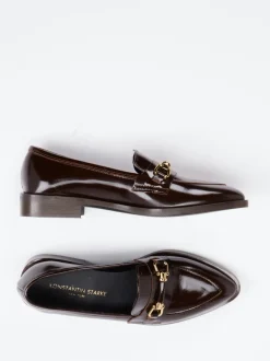 Konstantin Starke – Loafer aus Hochglanzleder Dunkelbraun