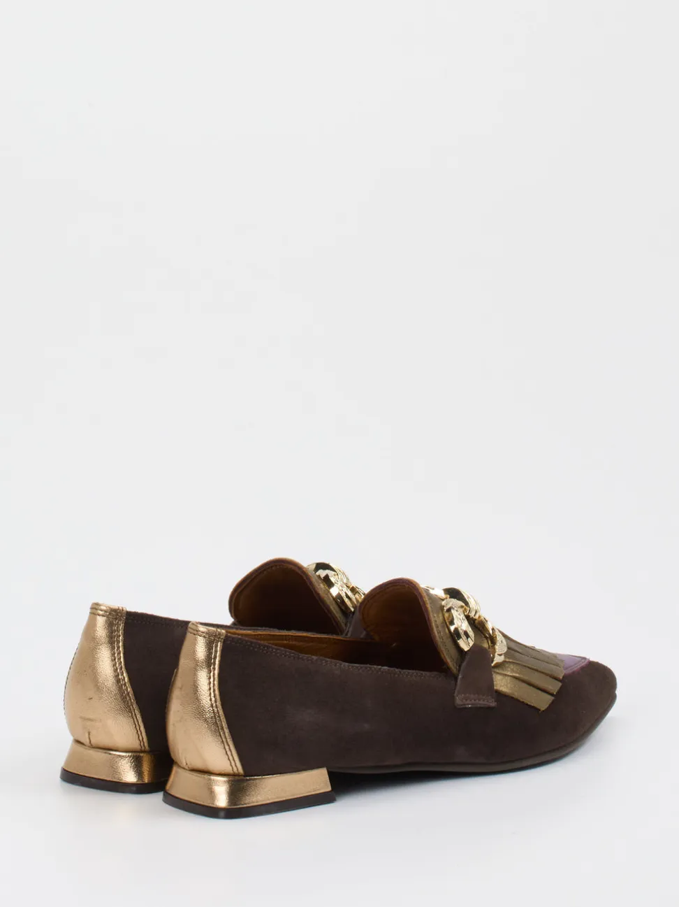 Konstantin Starke – Loafer aus Velours- und Metallic-Leder