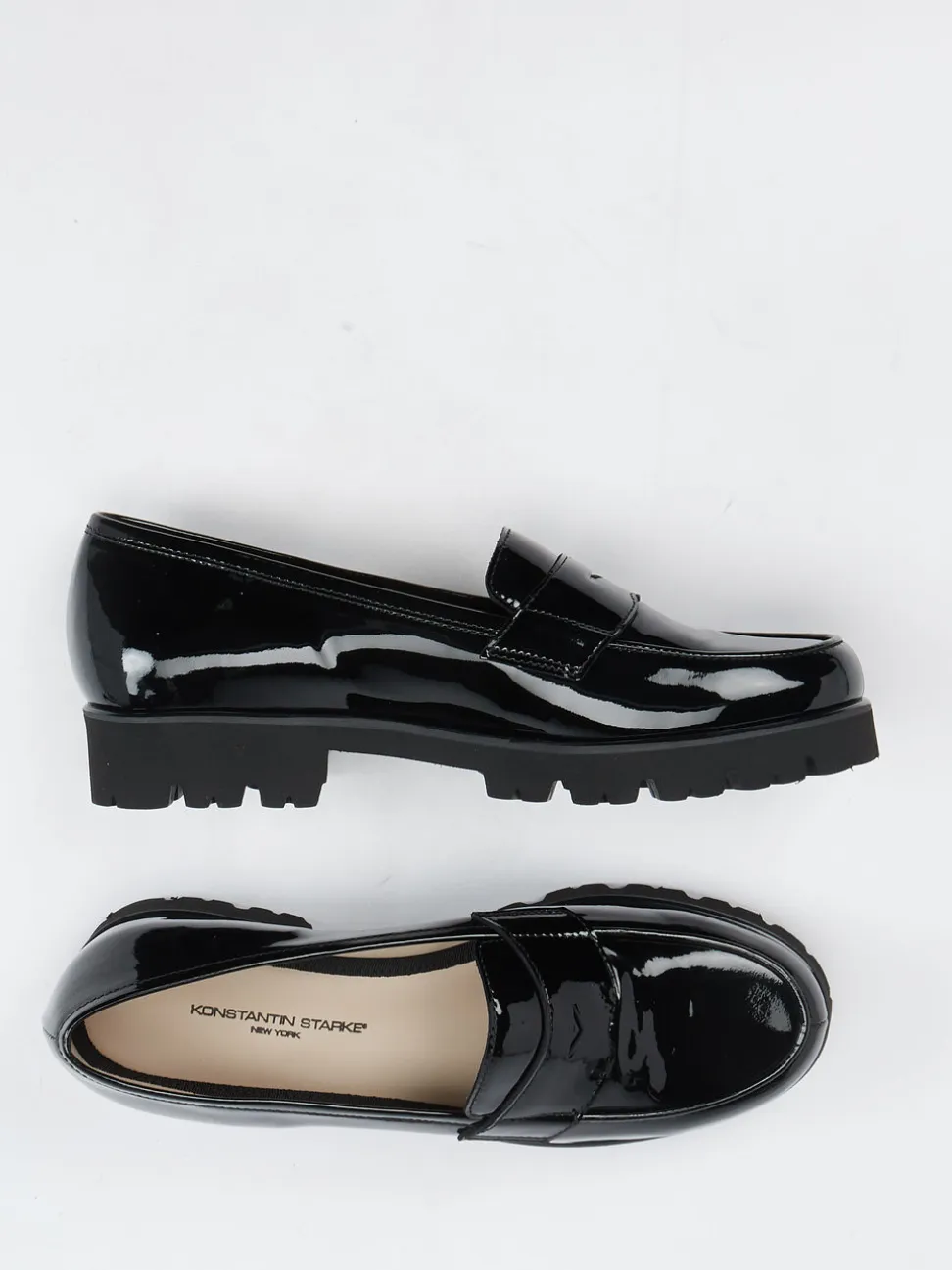 Konstantin Starke – Loafer aus Lackleder Schwarz