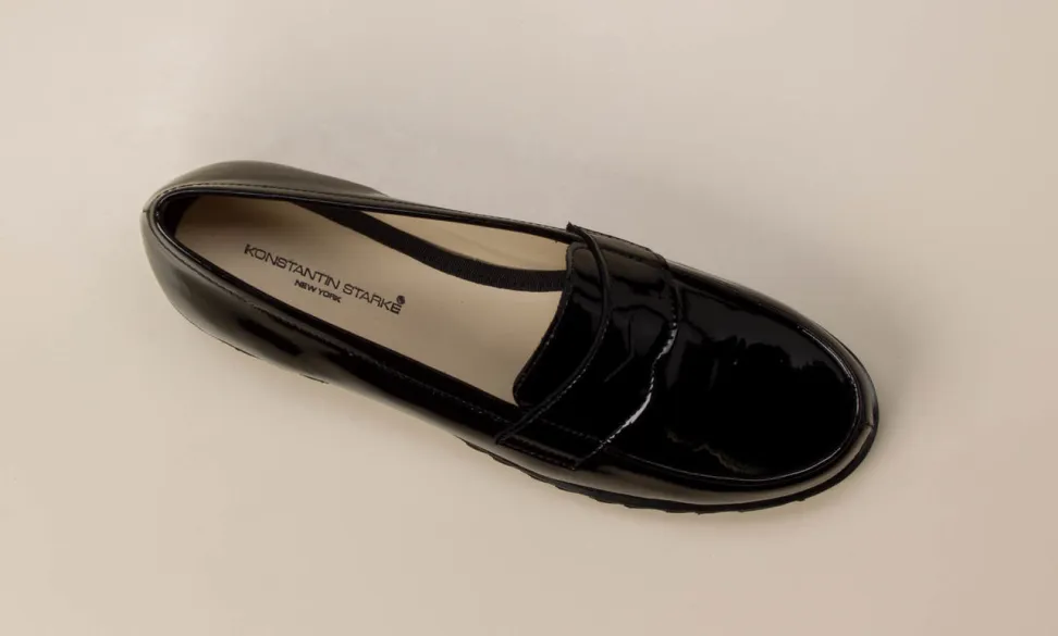 Konstantin Starke – Loafer aus Lackleder Schwarz