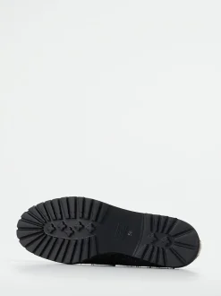 Konstantin Starke – Loafer aus Metallicleder Schwarz