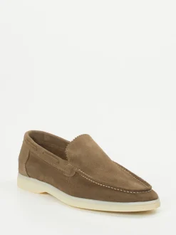 Konstantin Starke – Loafer aus Veloursleder sandbraun