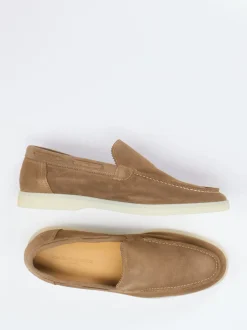 Konstantin Starke – Loafer aus Veloursleder sandbraun