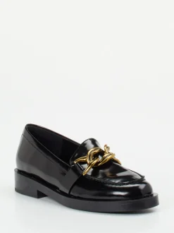 Konstantin Starke – Loafer aus Hochglanzleder schwarz