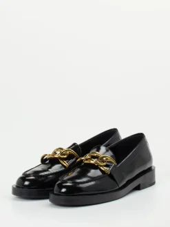 Konstantin Starke – Loafer aus Hochglanzleder schwarz