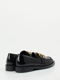 Konstantin Starke – Loafer aus Hochglanzleder schwarz