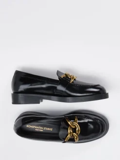 Konstantin Starke – Loafer aus Hochglanzleder schwarz