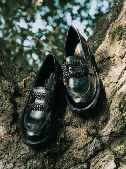 Konstantin Starke – Loafer aus Lackleder Schwarz
