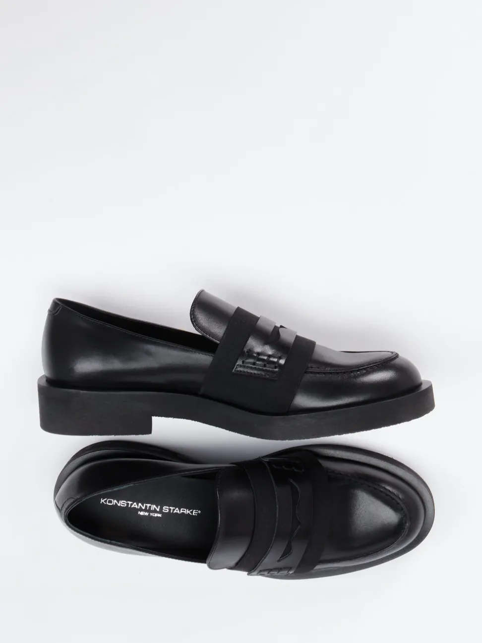 Konstantin Starke – Loafer aus Kalbleder schwarz
