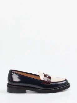 Konstantin Starke – Loafer aus Hochglanzleder blau