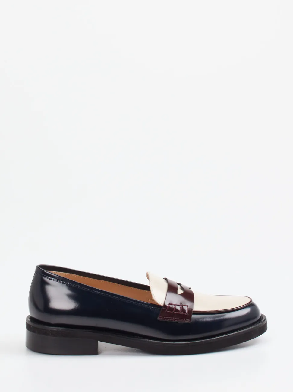 Konstantin Starke – Loafer aus Hochglanzleder blau