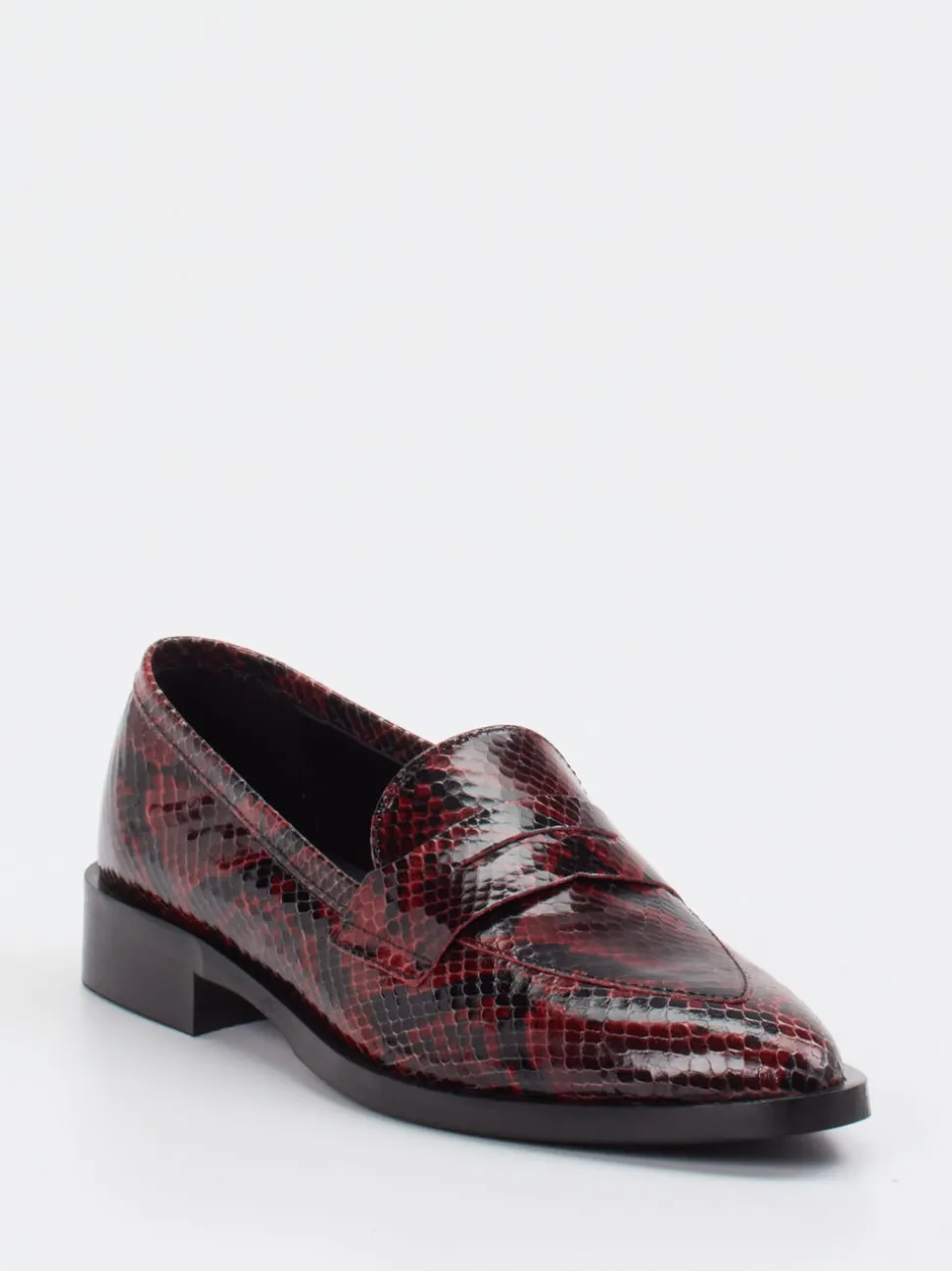 Konstantin Starke – Loafer aus Lackleder bordeauxrot