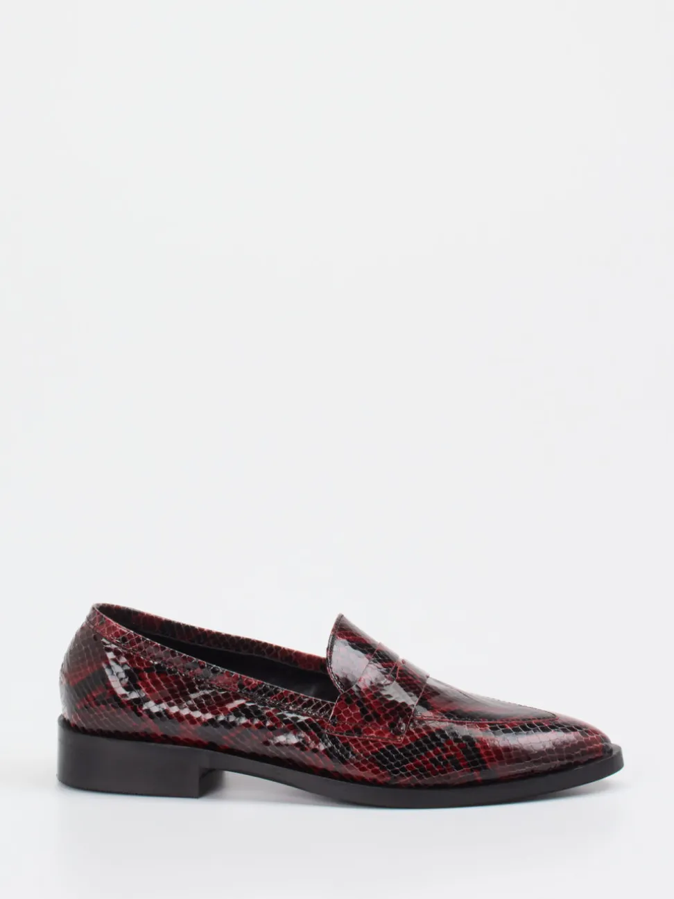 Konstantin Starke – Loafer aus Lackleder bordeauxrot