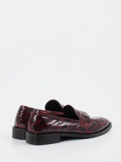 Konstantin Starke – Loafer aus Lackleder bordeauxrot