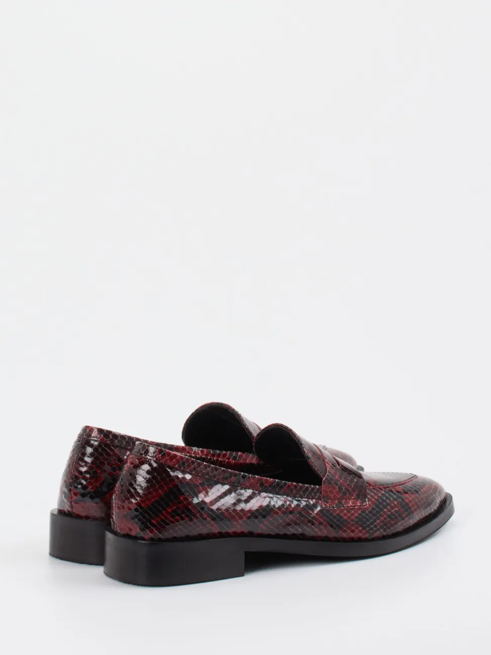 Konstantin Starke – Loafer aus Lackleder bordeauxrot