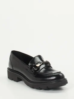 Konstantin Starke – Loafer aus Hochglanzleder schwarz