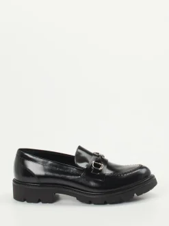 Konstantin Starke – Loafer aus Hochglanzleder schwarz