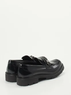 Konstantin Starke – Loafer aus Hochglanzleder schwarz