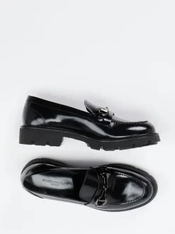 Konstantin Starke – Loafer aus Hochglanzleder schwarz