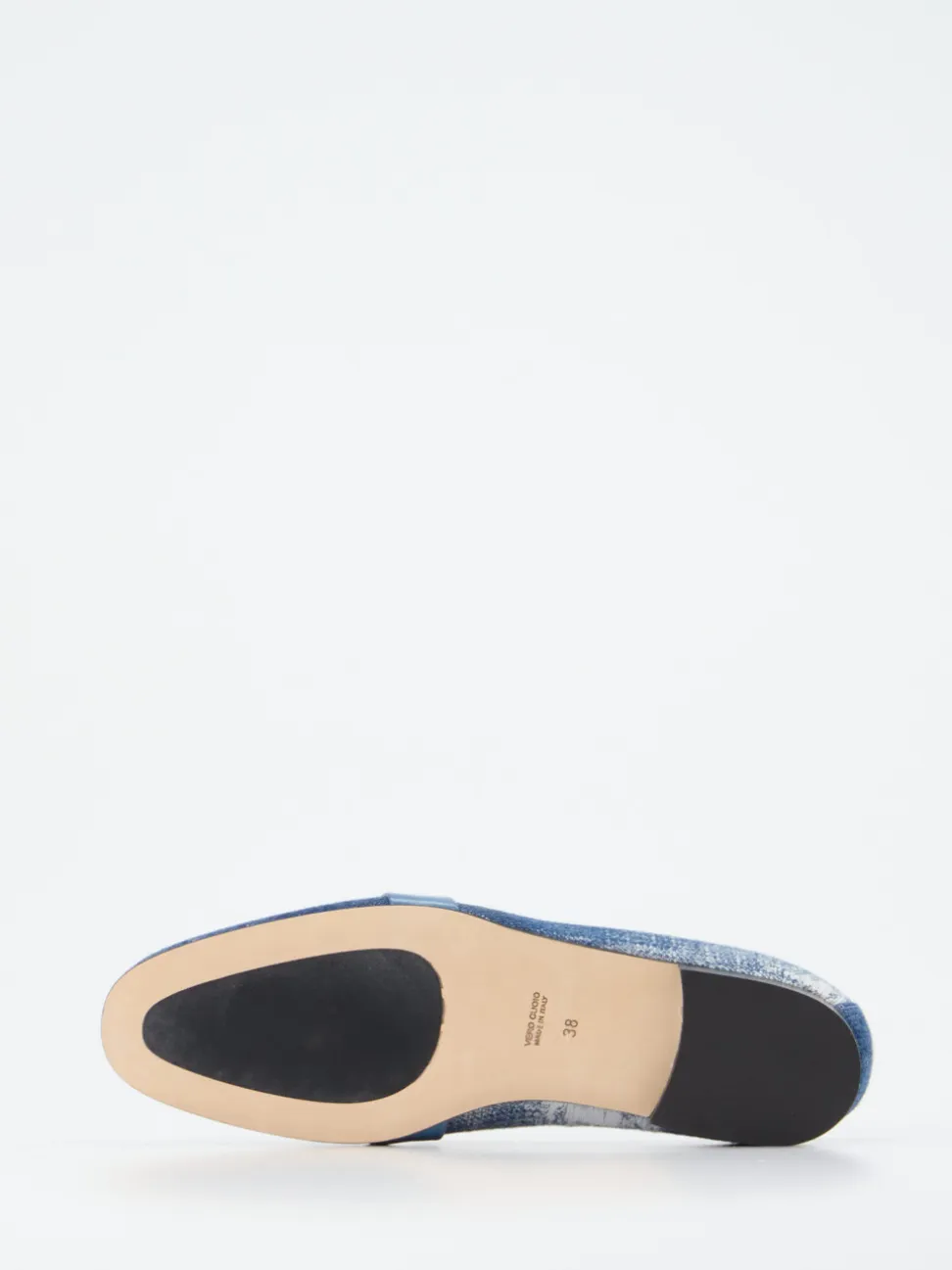 Konstantin Starke – Loafer aus Denim mit Kristallbesatz