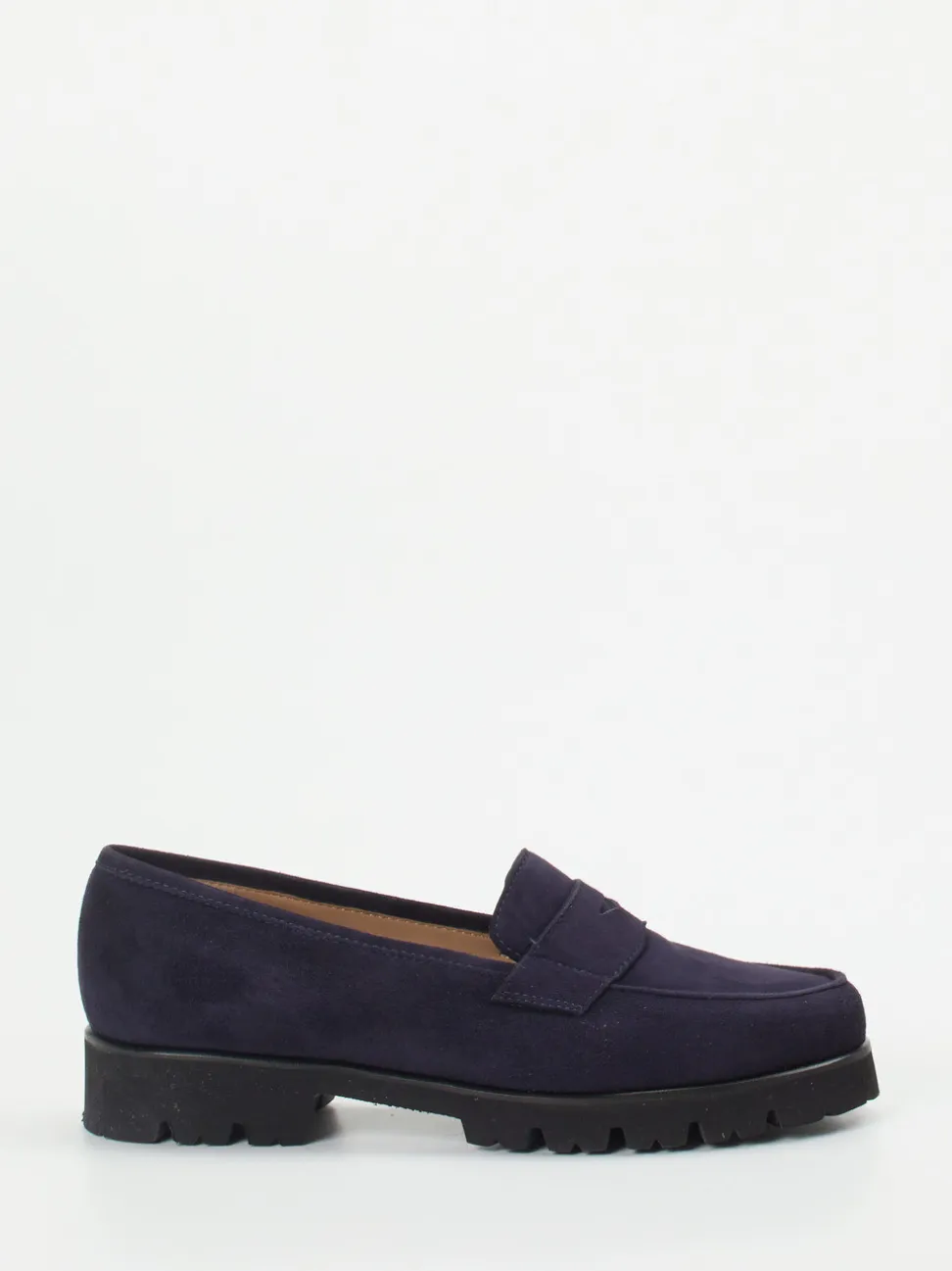 Konstantin Starke – Loafer aus Veloursleder Dunkelblau