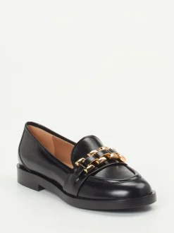 Konstantin Starke – Loafer aus Hochglanzleder Schwarz