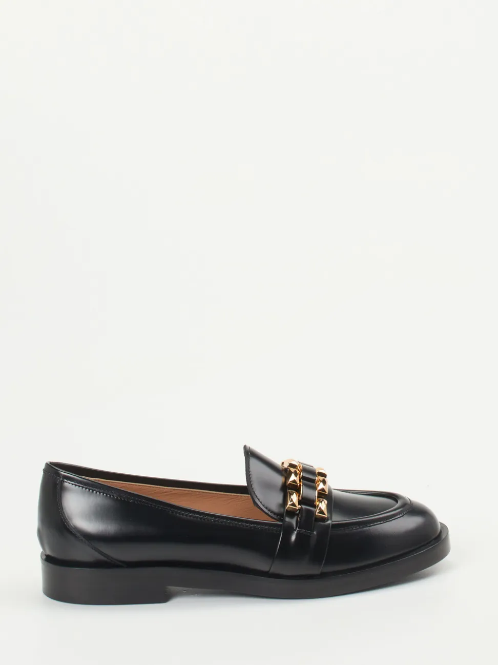 Konstantin Starke – Loafer aus Hochglanzleder Schwarz