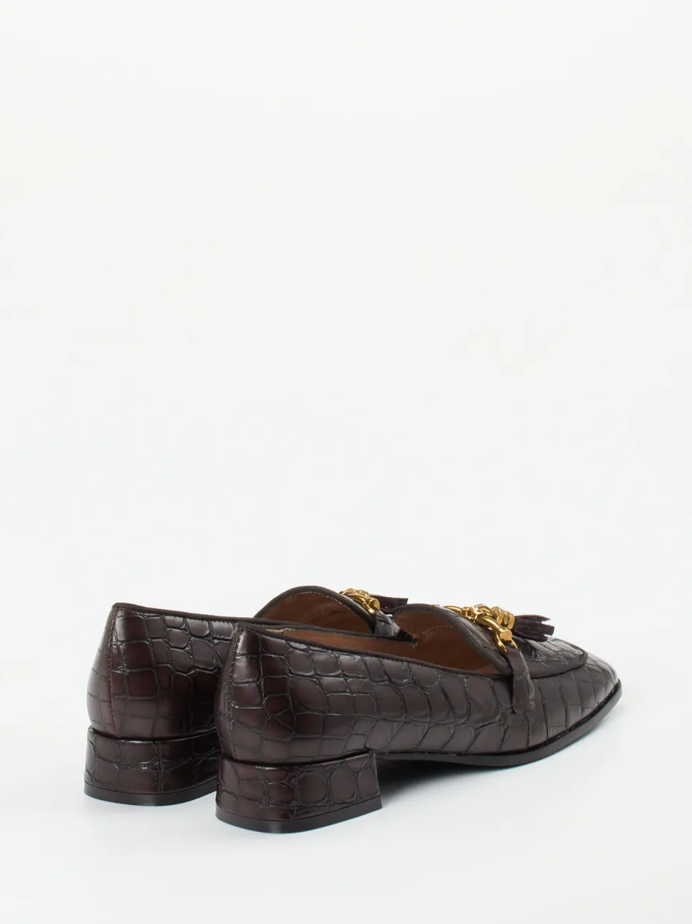 Konstantin Starke – Loafer aus geprägtem Leder braun