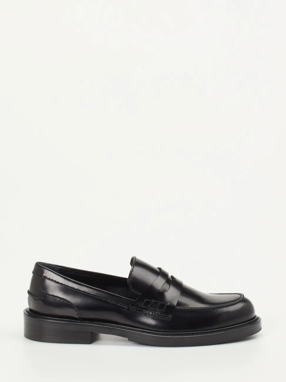 Konstantin Starke – Loafer aus Hochglanzleder Schwarz