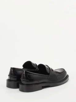 Konstantin Starke – Loafer aus Hochglanzleder Schwarz