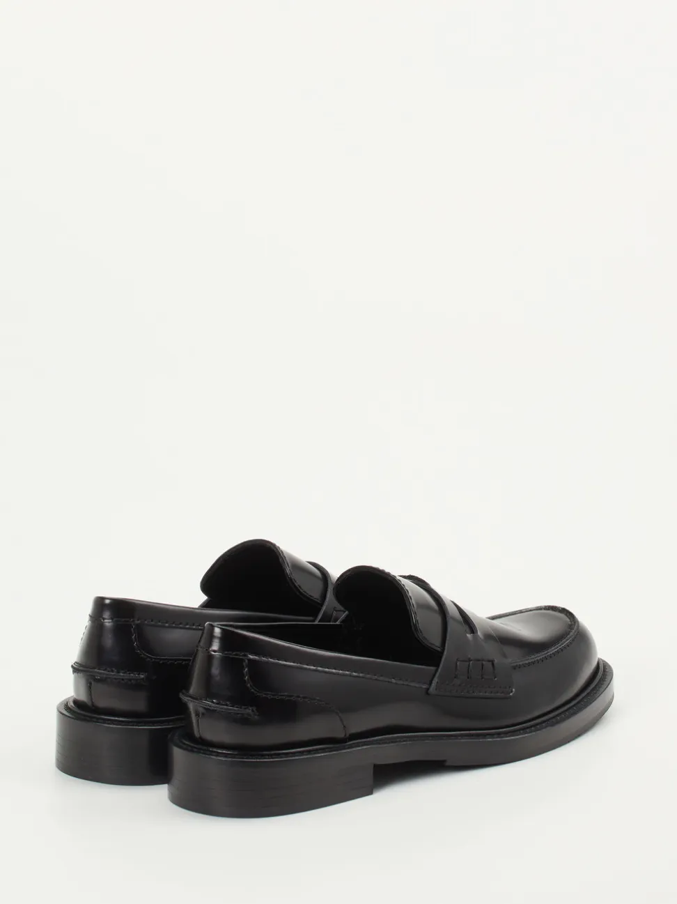 Konstantin Starke – Loafer aus Hochglanzleder Schwarz