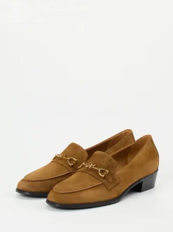 Konstantin Starke – Loafer aus Veloursleder cognacbraun