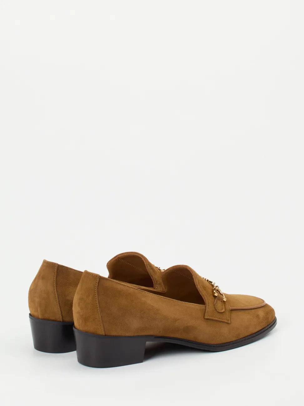 Konstantin Starke – Loafer aus Veloursleder cognacbraun