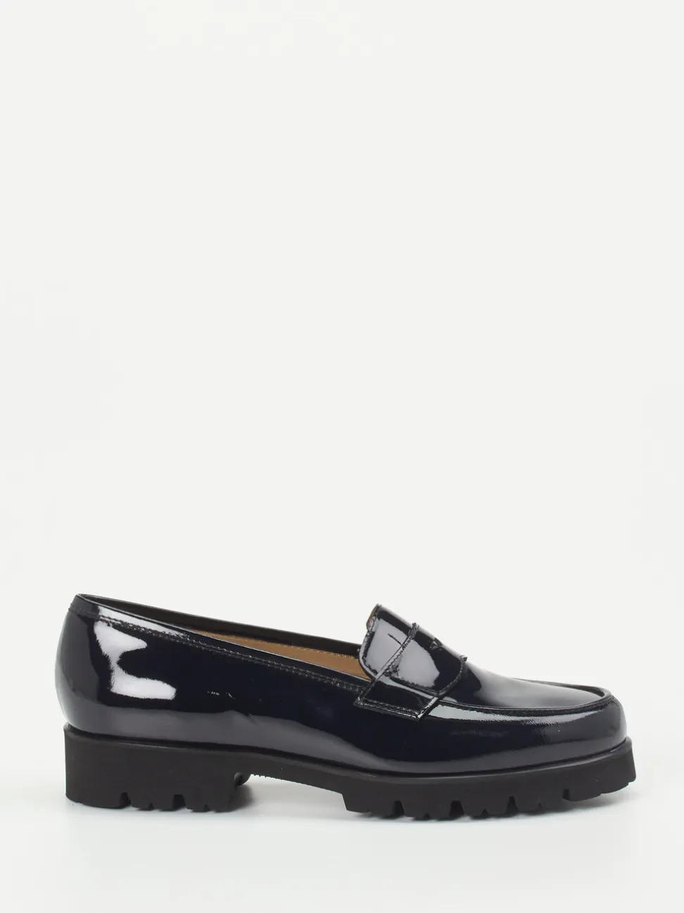 Konstantin Starke – Loafer aus Lackleder tiefblau