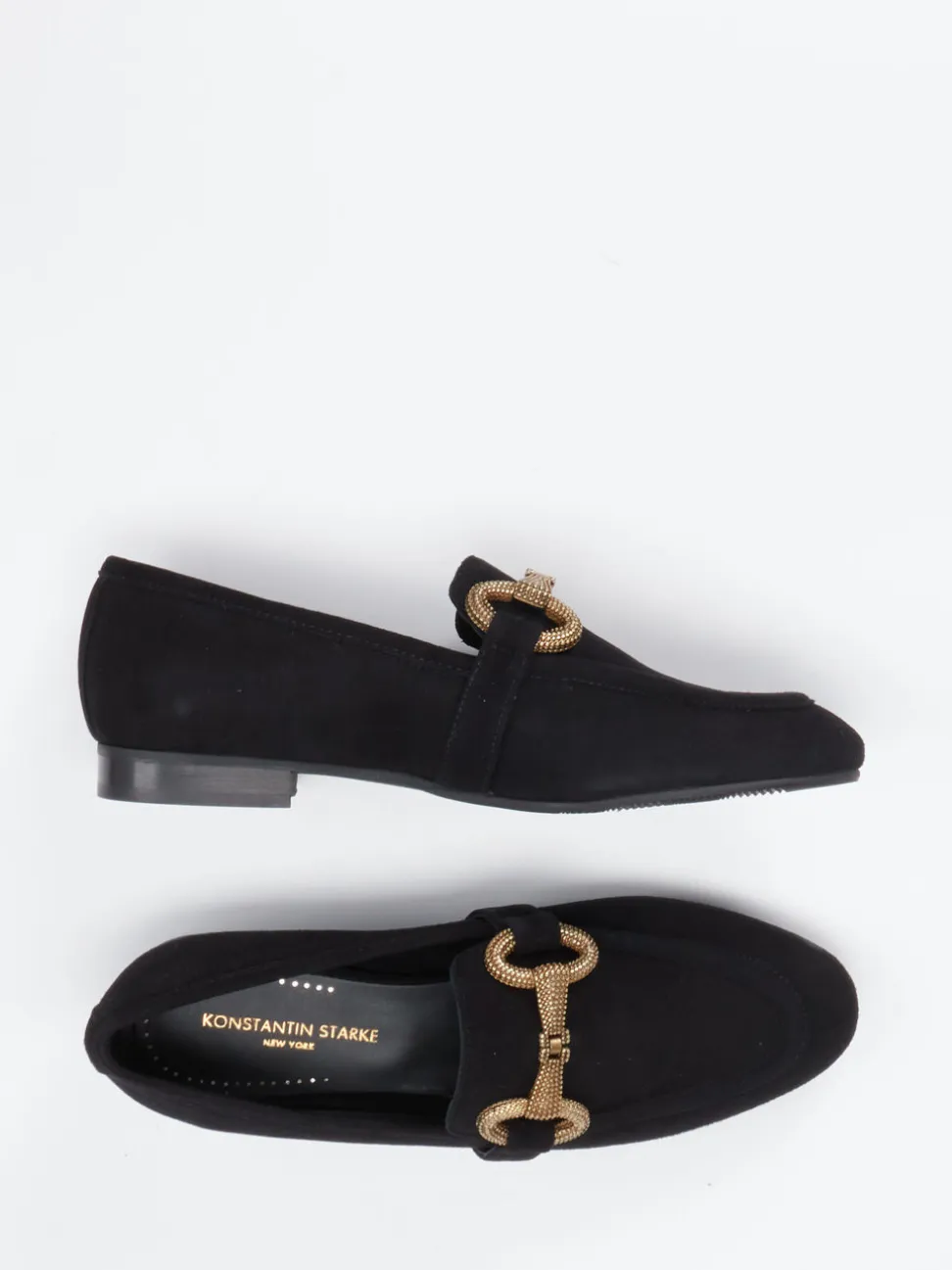 Konstantin Starke – Loafer aus Veloursleder Schwarz