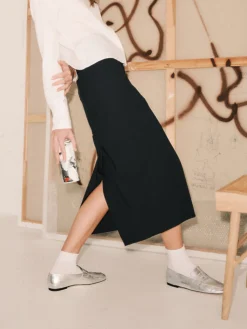 Konstantin Starke – Loafer aus Metallicleder silber