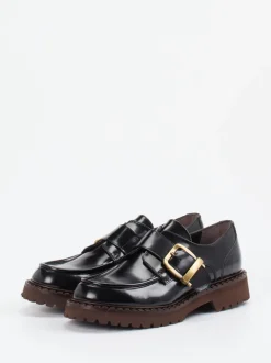 Konstantin Starke – Loafer aus Hochglanzleder schwarz