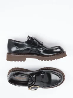 Konstantin Starke – Loafer aus Hochglanzleder schwarz
