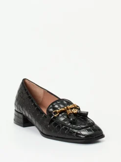 Konstantin Starke – Loafer aus geprägtem Leder schwarz