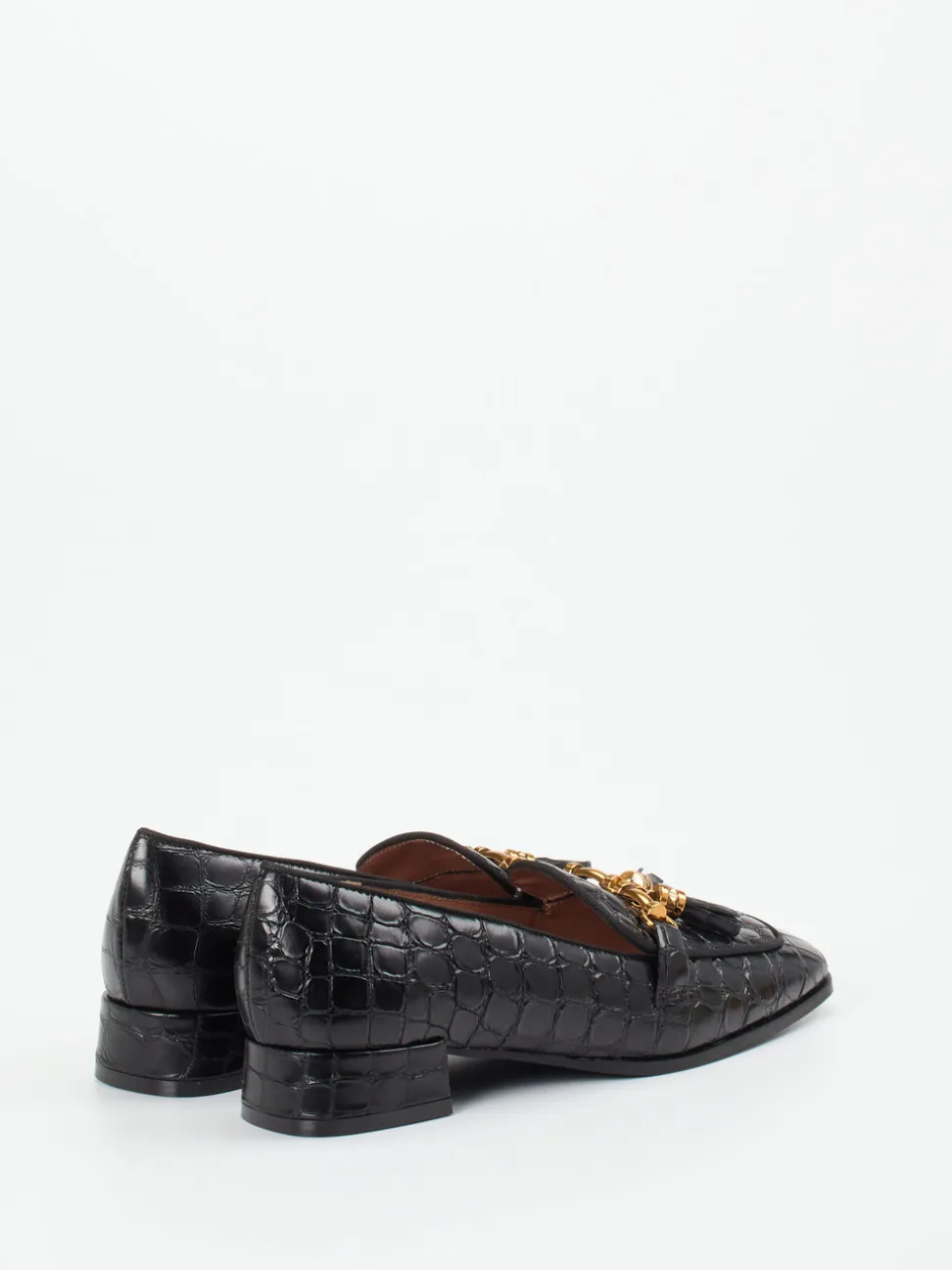 Konstantin Starke – Loafer aus geprägtem Leder schwarz
