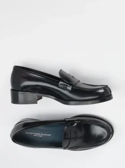 Konstantin Starke – Loafer aus Hochglanzleder schwarz