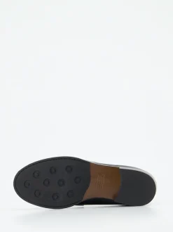 Konstantin Starke – Loafer aus Hochglanzleder schwarz