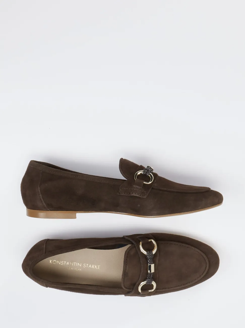 Konstantin Starke – Loafer aus Veloursleder Dunkelbraun