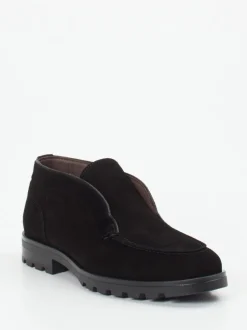 Konstantin Starke – Loafer aus Veloursleder Schwarz