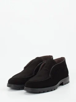 Konstantin Starke – Loafer aus Veloursleder Schwarz